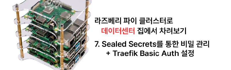 집에서 라즈베리 파이 클러스터로 데이터센터 차리기 - 7. Sealed Secrets를 통한 비밀 관리 + Traefik Basic Auth 설정